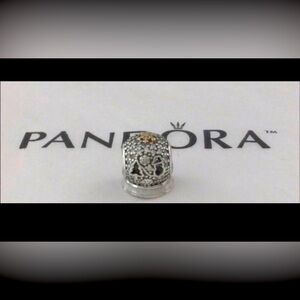 Pandora Limited Edition Winterwonderland Charm with 14k gold & sterling silver.
